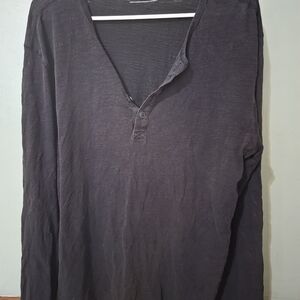Men's EXPR3SS Black Henley Shirt